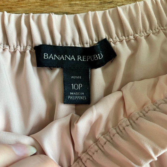 Banana Republic Blush Pink Fan Skirt Sz 10P - Picture 2 of 3
